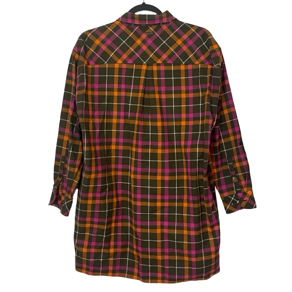 Barbour Lorna shirt dress in green check
